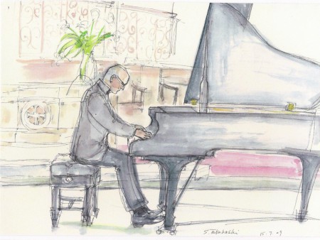 S. Takahashi sketch from 2009 concert  (St Pancras - London)